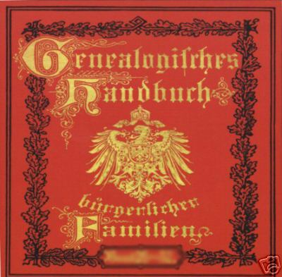 Deutsches Geschlechterbuch CD